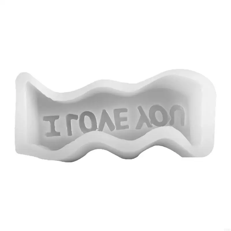 

U90E Silicone Mold for Soap Resin, Puddings, Chocolate Making Fondant Mould Wave-Shape with Letter