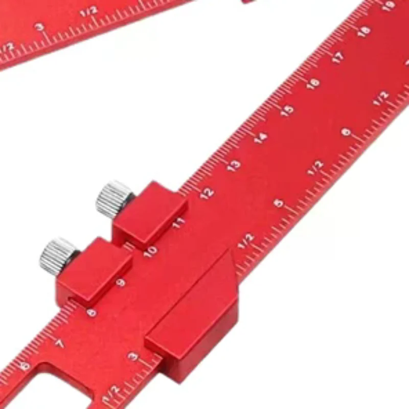 

Линейка для разметки Т-типа Прецизионная карманная линейка Плотницкая квадратная Т-образная линейка Дюймовая и метрическая измерительная линейка для разметки с скользящим упором