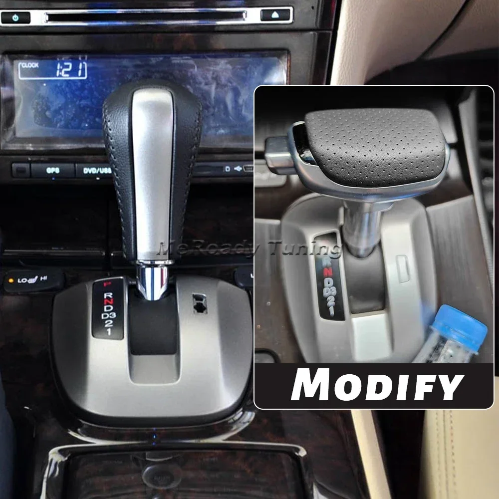 Leather Shift Knob auto gear stick shifter for Honda Accord MK8 8th 2009 2010 MK9 MK9.5 2015 2016 interior Accessories