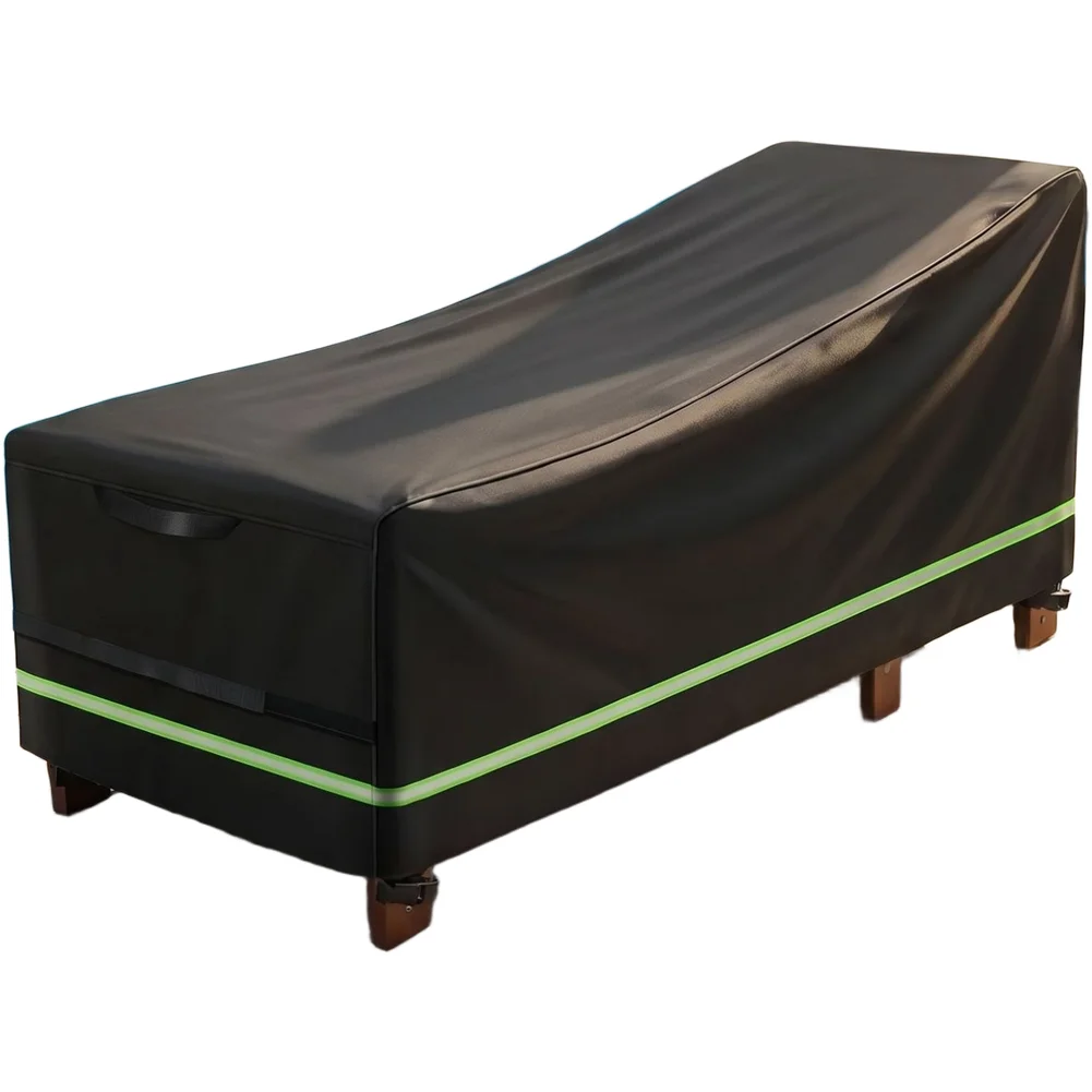 Outdoor Chaise Lounge Cover Compatible with Most Recliner Chairs Using 420D Oxford Fabric and UV Protection Technology