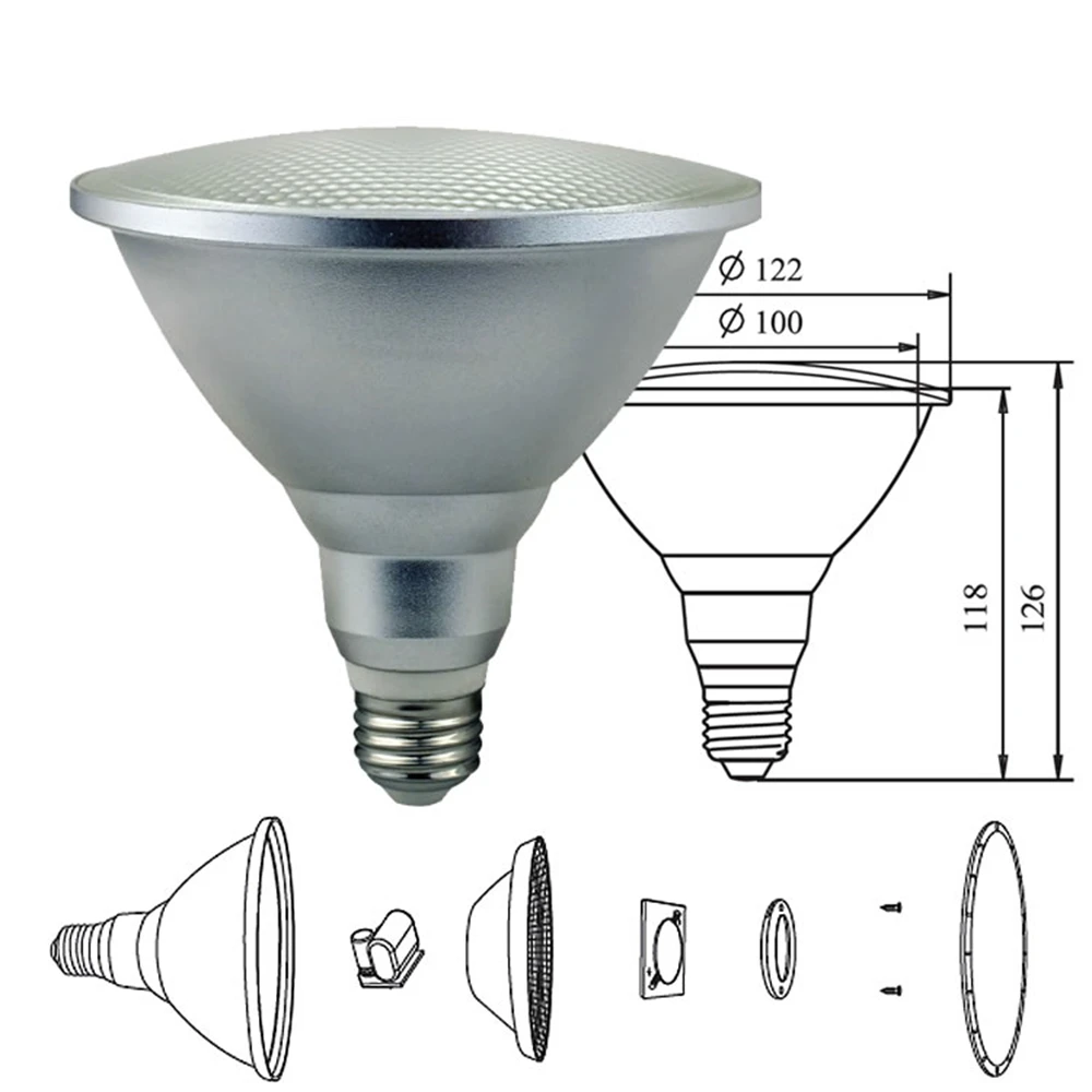 Led Lights Decoration 20W E27 LED Bulb PAR38 Led Spotlight Floodlight Outdoor led focus IP65 Waterproof Spot Light lamp