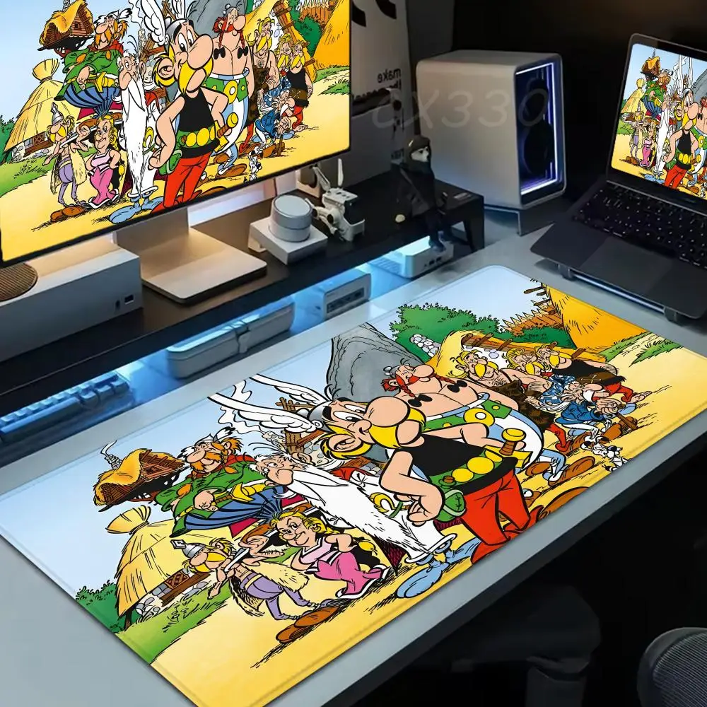 

Asterix Obelix Mouse Pad Large Computer Mousepad Office 1000x500mm XXL Pc Gamer Non-slip Rubber Keyboard Deskmat