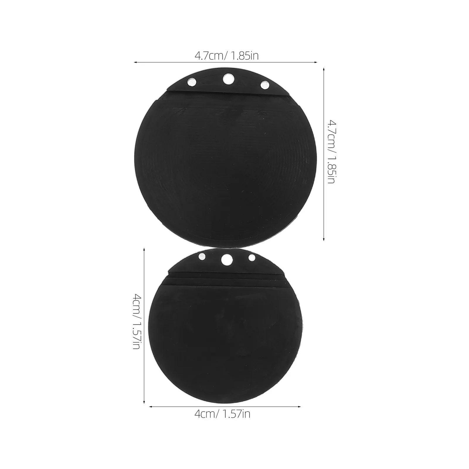 4Pcs Boat Scupper Flapper Replacement Kit Black Rubber Marine Drain Plug for Pontoon Yacht Fishing Boats Anti-Leak Waterproof view 2