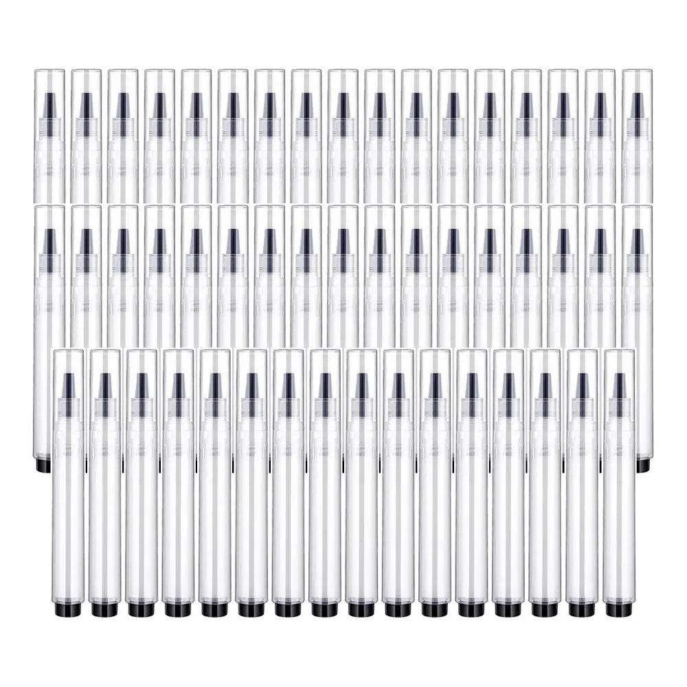 

20/30/50Pcs 6ML Reusable Empty Pen with Brush Transparent Pressing Nail Pen Cosmetic Container Lip Gloss Packaging Pen