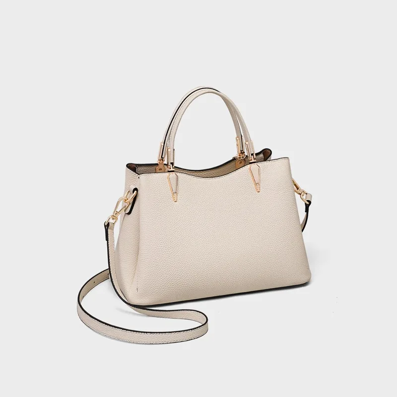 

Genuine Leather Women's Handbag Large Capacity Single Shoulder Crossbody Tote Bag, Fashionable and Elegant Practical Quality Bag