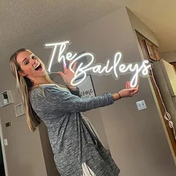 Name Neon Sign Led Custom Neon Name Sign Bedroom Wedding Decoration Mr And Mr Neon Name Lights Wedding Birthday Wall Decor Signs