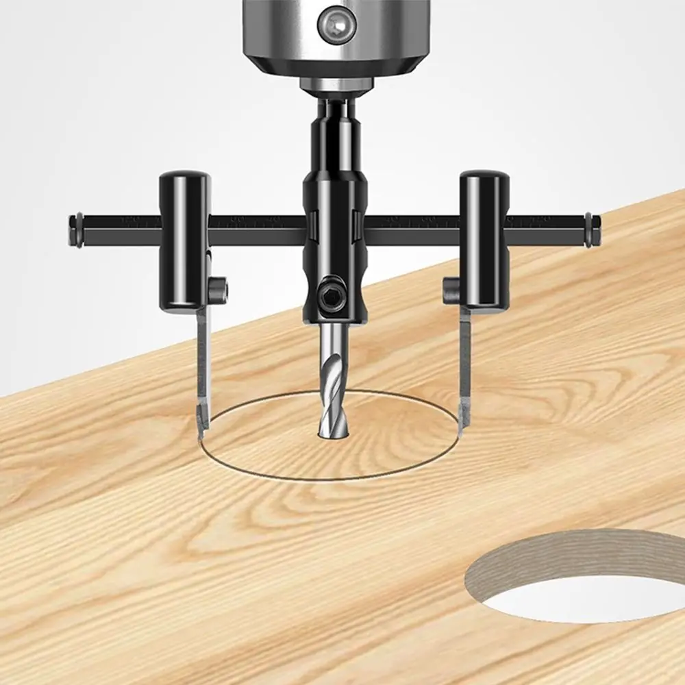 30/40-120/200 فتاحة ثقب قابلة للتعديل شكل طائرة قابل للتعديل دائرة ثقب القاطع الخشب لتقوم بها بنفسك أداة نوع الطائرات مثقاب الخشب #3