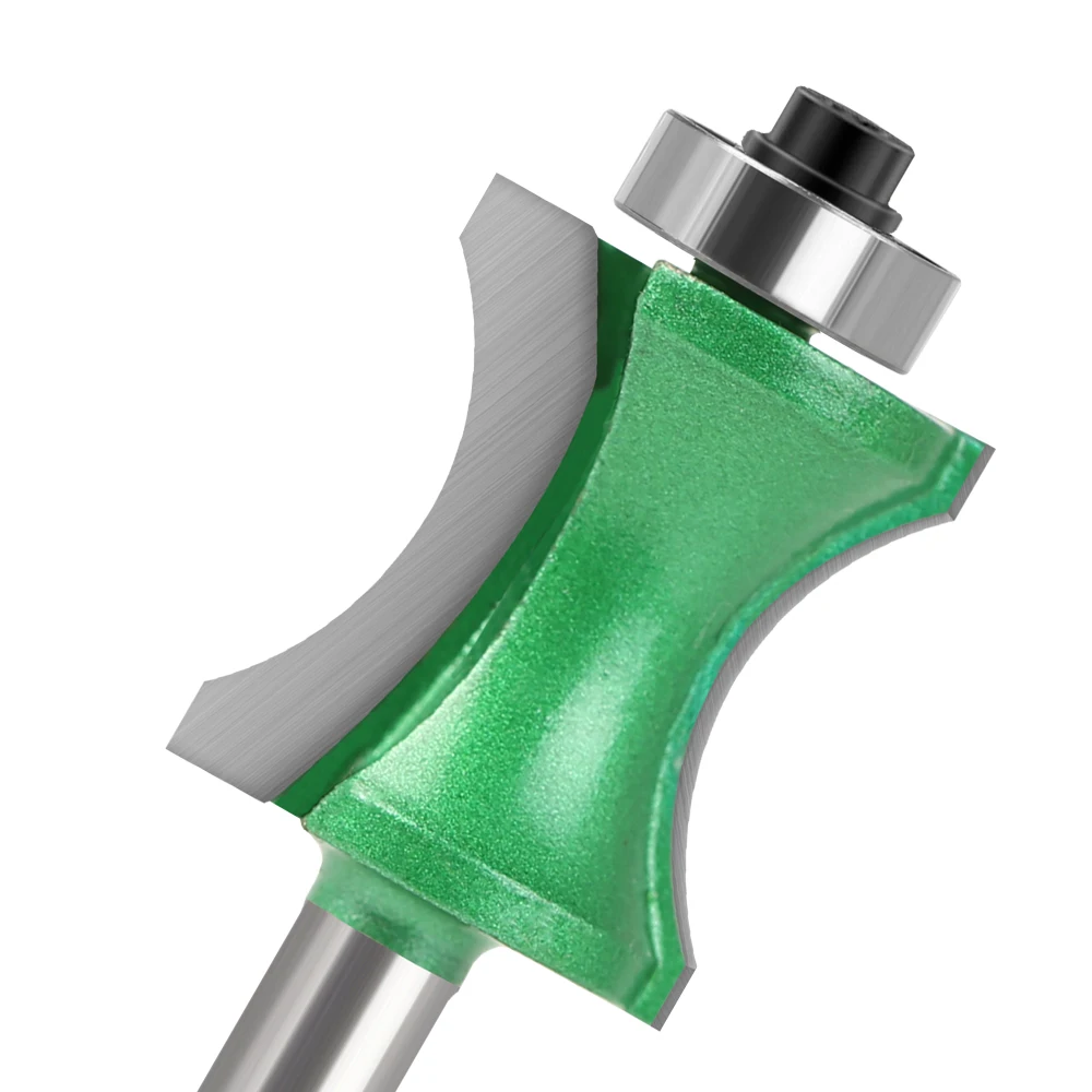 Imagem -03 - Convexa Afiação Bits para Madeira End Mill Ferramenta de Carpintaria Fresa mm Shank Meio Bit Redondo Industrial Grade 1pc