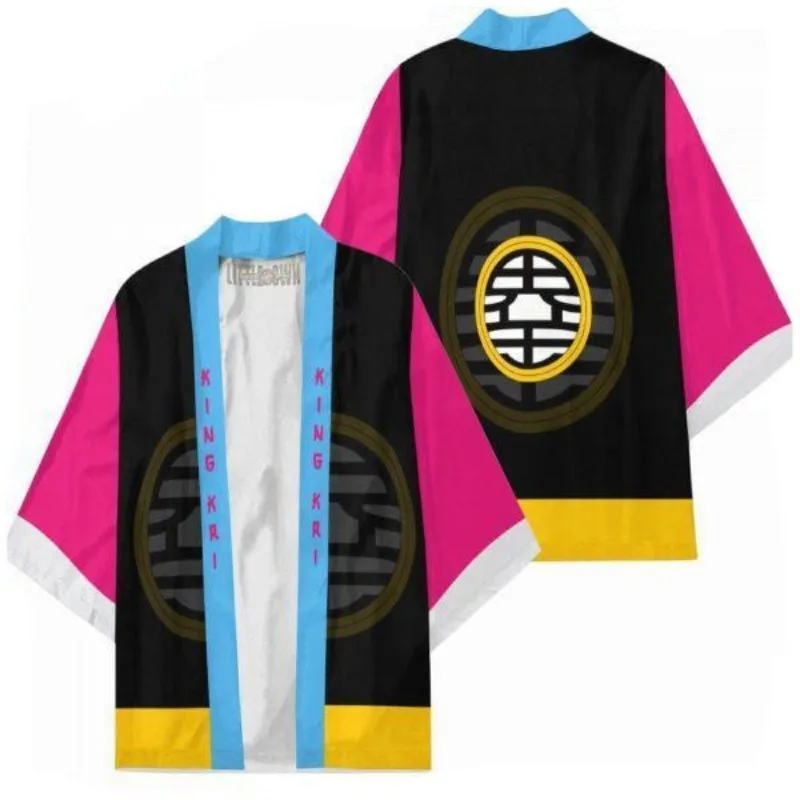 Gorąca Anime Dragon Ball Son Goku S-5XL Casualowa Peleryna Płaszcz dla Dorosłych i Dzieci z Nadrukiem 3D, Urocze Kimono, Cienka Szata, Ubranie, Prezent na Boże Narodzenie