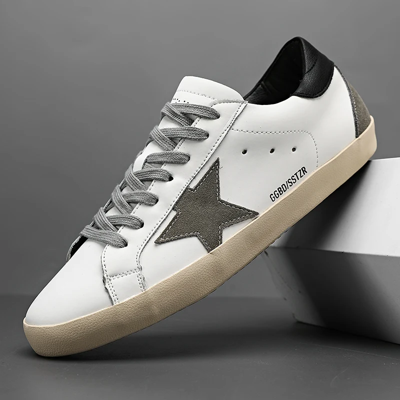 زوج جديد من الأحذية الجلدية القذرة متعددة الاستخدامات للرجال والنساء، والأحذية المسطحة غير الرسمية برباط. #6