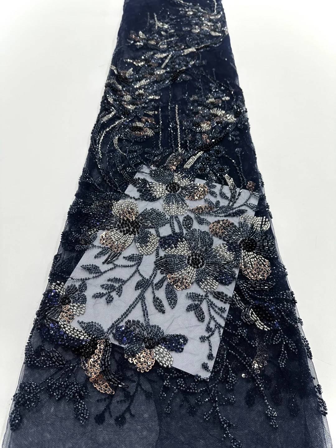 Africa Nigerian Beaded French Mesh Lace With Sequins High Quality 2025 Embroidery Lace Sequins Lace For Wedding Dresses Women4