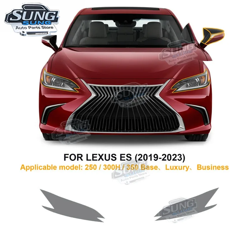 For Lexus ES 250 300H 350 2019-2023 TPU Car Headlight Film Clear Bra Kit Decal Pre Cut PPF Scratch Paint Protection Car Film