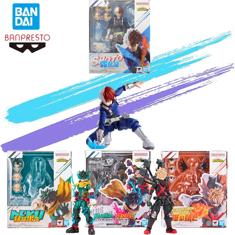 

Original Bandai Banpresto Genuine Brand New and Unopened Shf Katsuki Bakugo Izuku Midoriya Shoto Todoroki Decoration Gift Toy