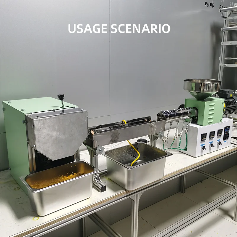 ZTEM Small-scale Granulator Desktop Plastic Pelletizer Granulation Equipment for Cutting Manufacturing Micro-plastic Particles