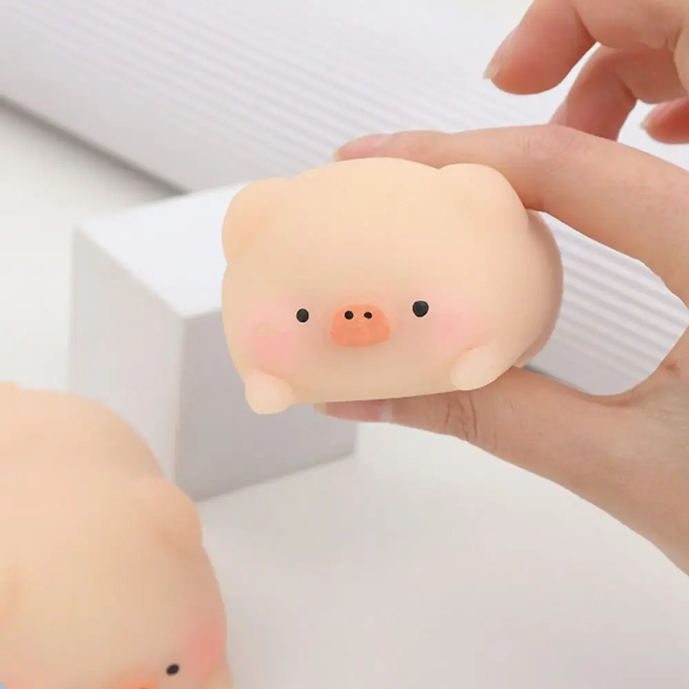 Jouet Sensoriel à Presser en Forme de Cochon pour Enfant, Balle artificiel astique, Portable, Kawaii, Dessin Animé, TPR