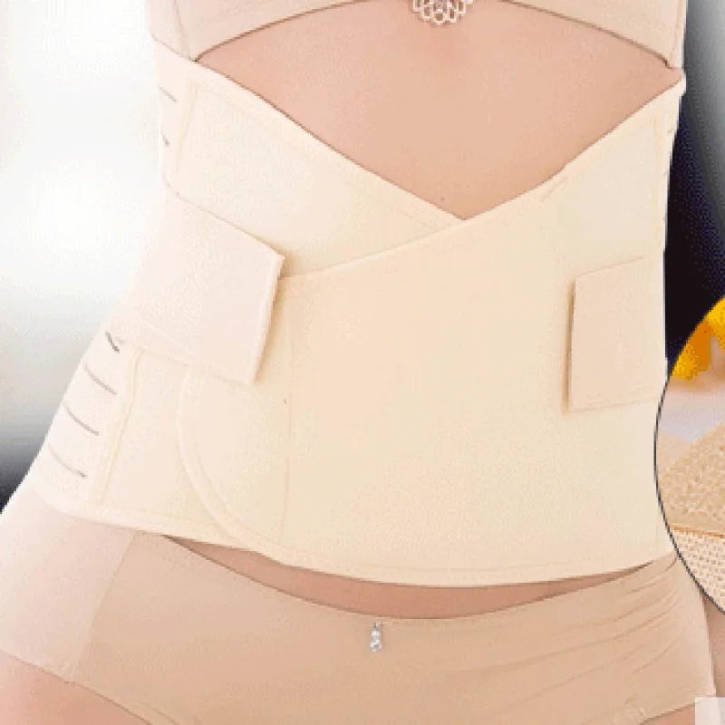 Pregnant Waist Support 3 In 1 Shapewear Recovery Belly Band Abdominal Wrap Waist Belt Breathable Moulding Women Bandage