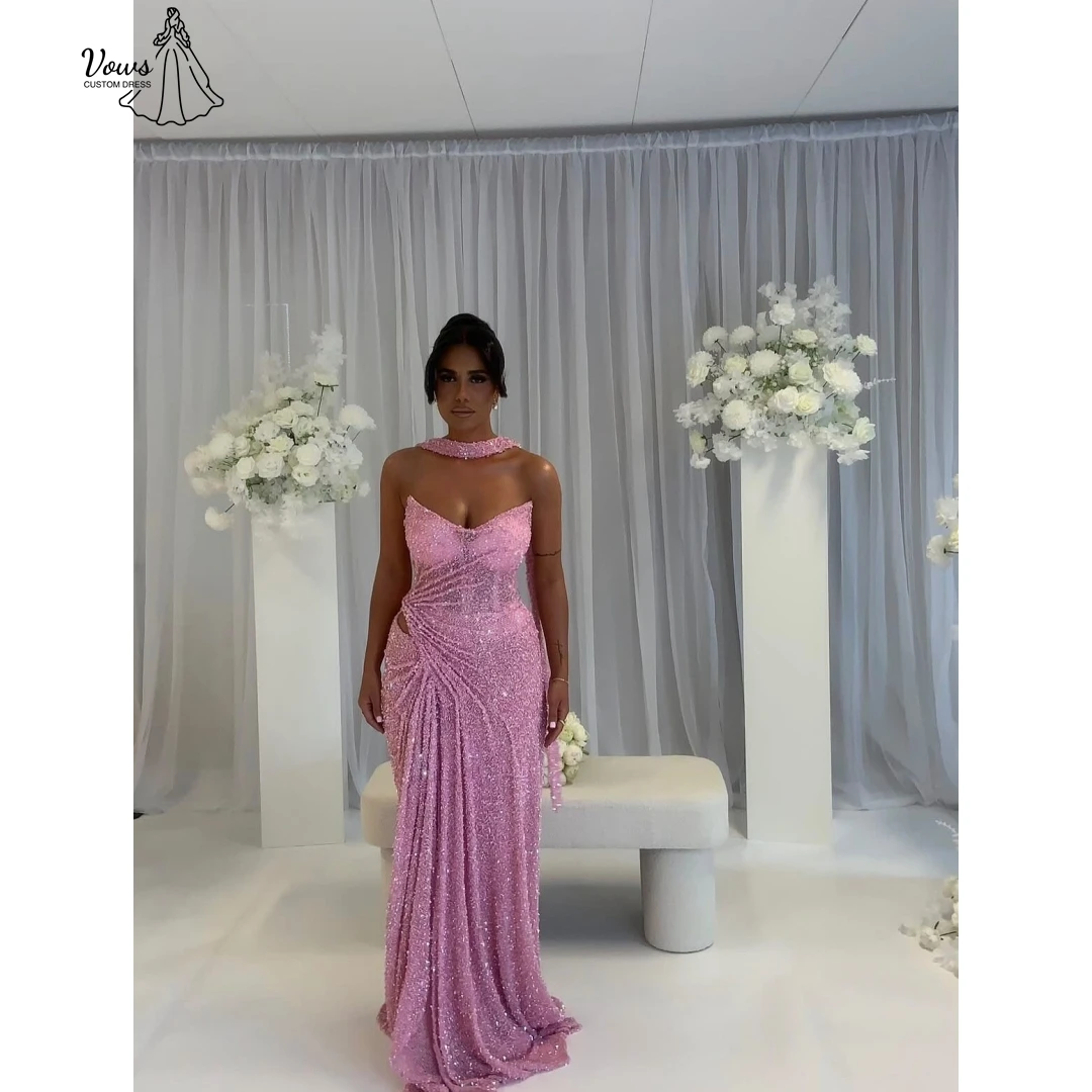 

Платье для выпускного вечера Vows, вечерние платья на заказ для особых случаев, юбка «рыбий хвост», вечернее платье, бальные платья с вышивкой бисером и лентой