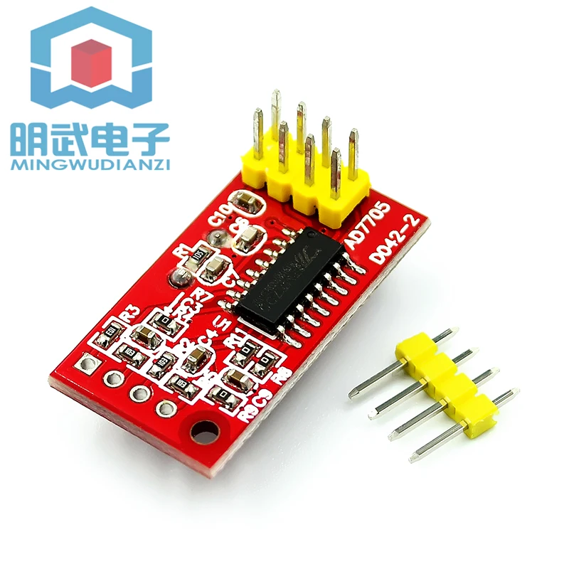 AD7705 Dual 16-bit ADC Data Acquisition Module Input Gain Programmable SPI Interface TM7705