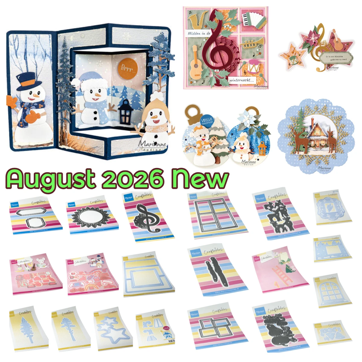 August 2026 Neue Weihnachts-Schneemänner Metall-Stanzformen Heißfolie für Scrapbooking Dekoration Vorlage DIY Grußkarte Handgemacht
