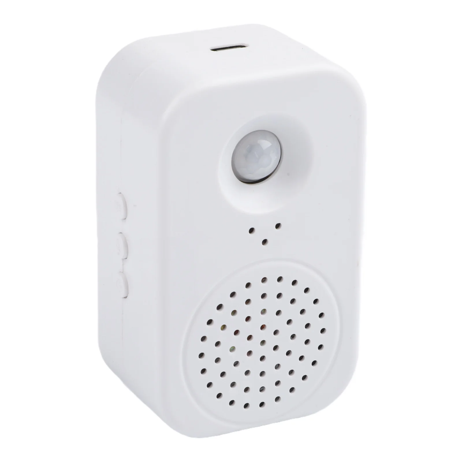 1Pcs White Motion Sensor Welcome Doorbell Recordable Voice Audio Player For Shop Entrance Security Alarm System
