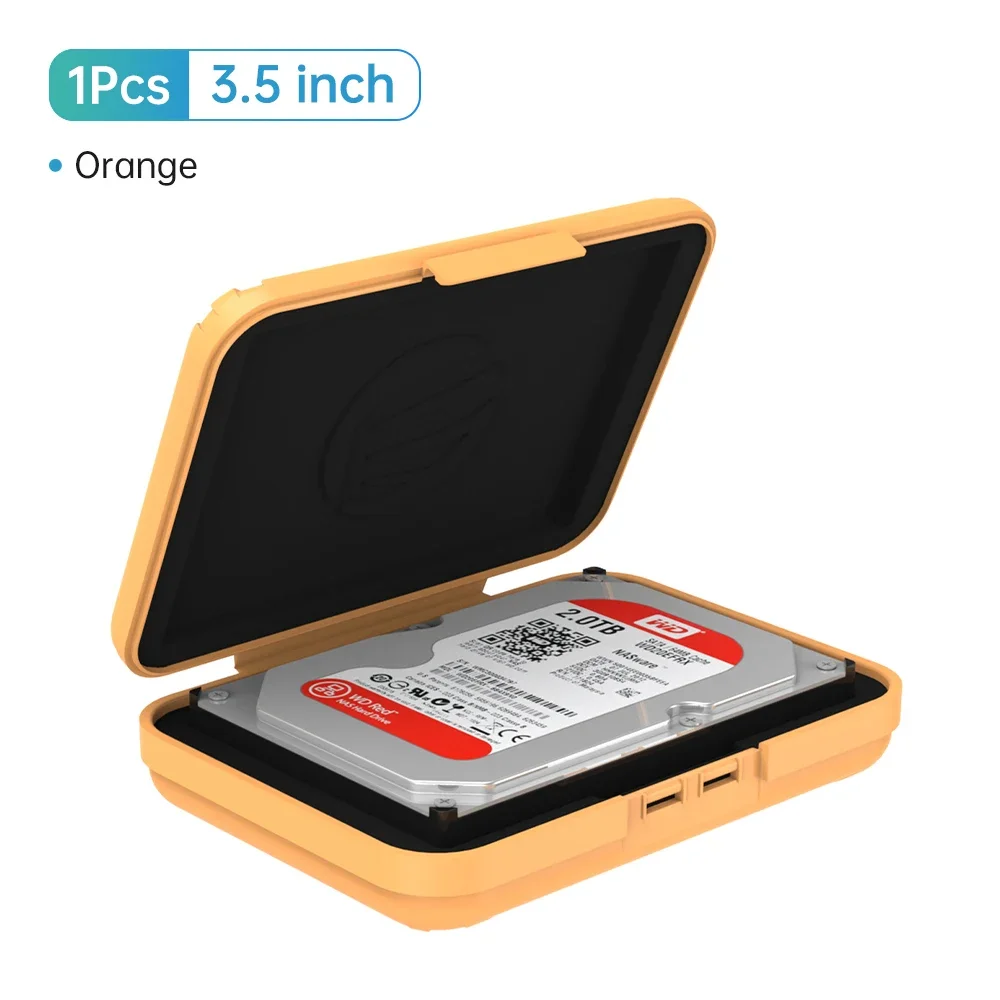 ORICO 3,5 inch draagbare harde schijf tassen en koffer HDD beschermende vochtbestendige opbergdoos voor HDD zwarte harde schijf doos