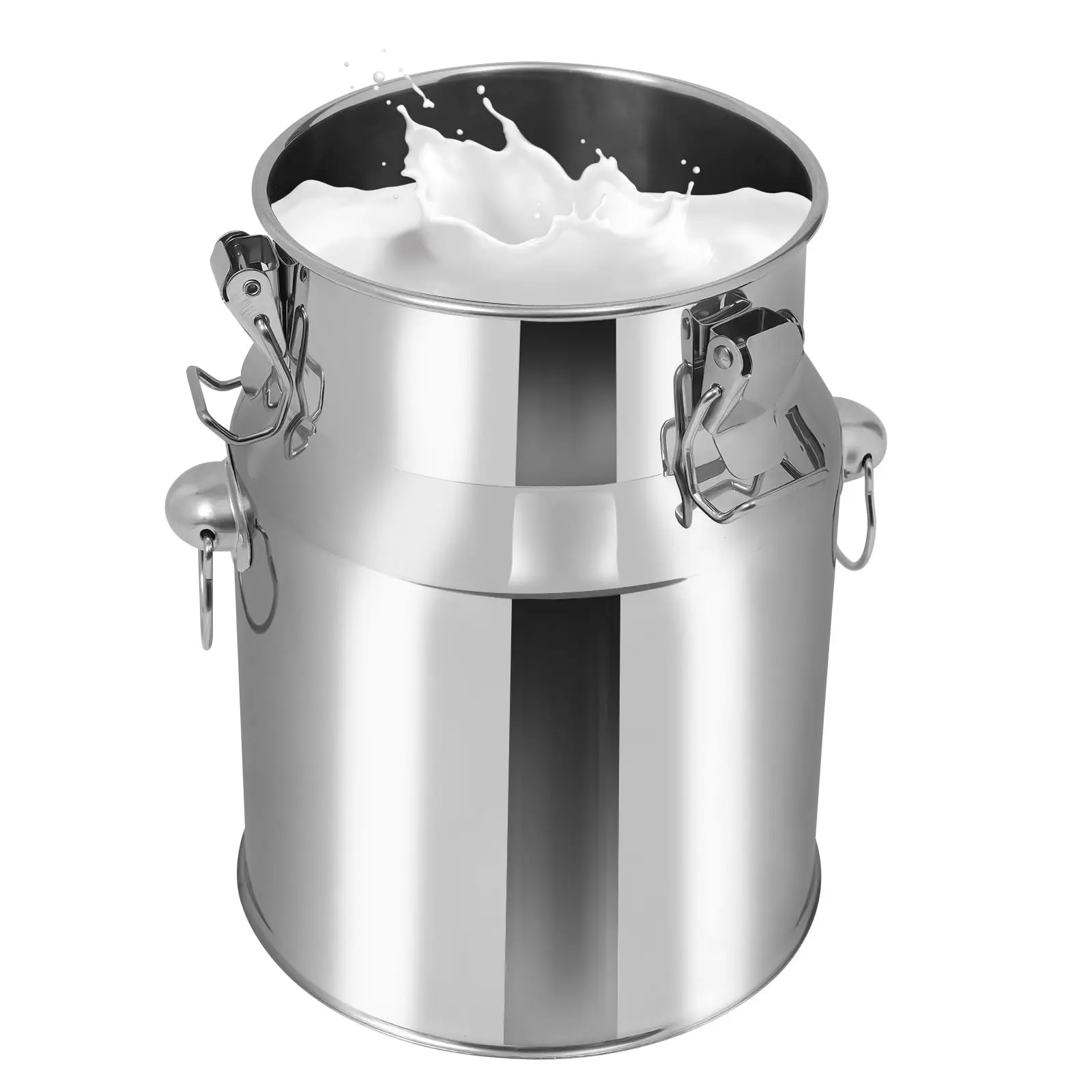 

5L/1.32Gallon Stainless Steel Milk Can, Milk Jug, Milk Bucket, Wine Pail, Bucket Bottle, Liquid Container, Storage Milk Container for