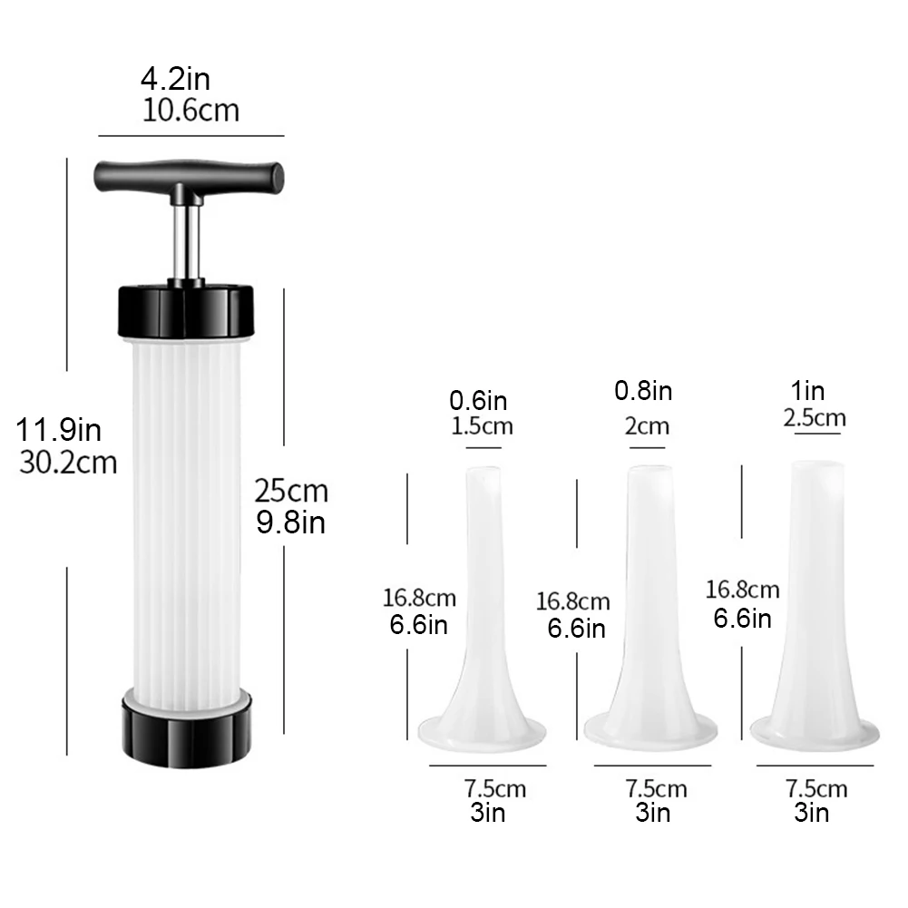 Manual Homemade Sausage Stuffer Quick Sausage Filling Sausage Syringe  Suitable for Family Gatherings and Barbecues