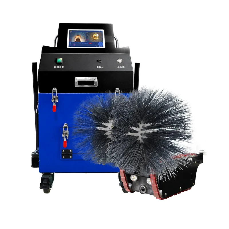 Subway duct cleaning robots, industrial ventilation duct cleaning equipment camera vacuuming, exported globally