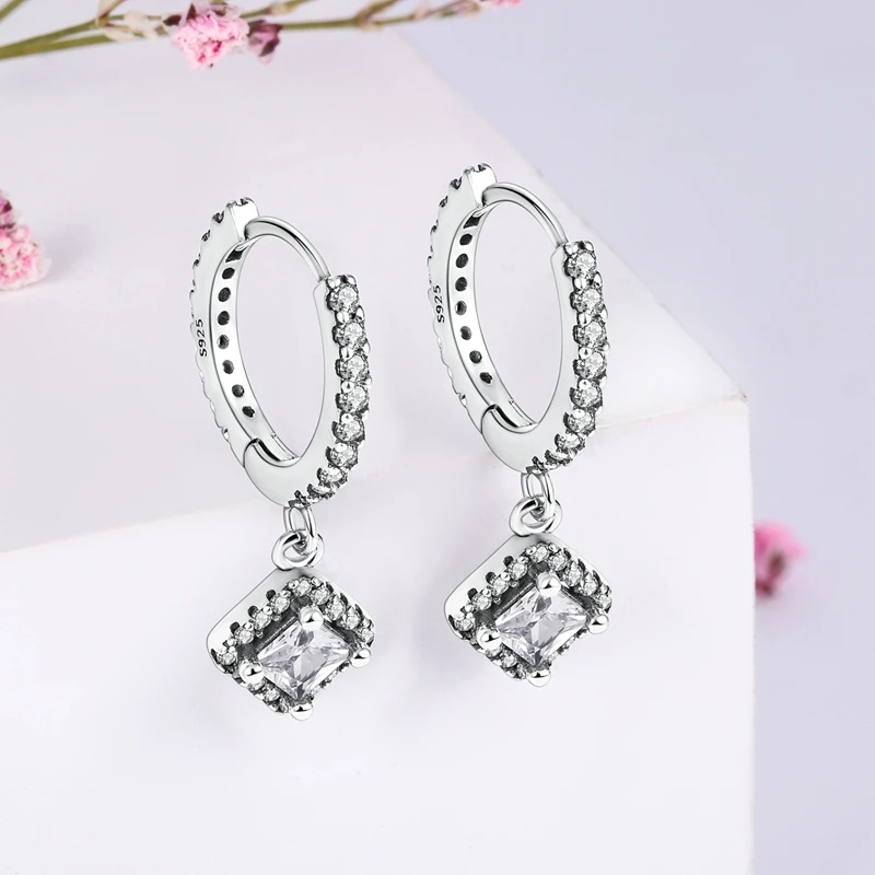 Echte Liebesfeder-Ohrringe aus 925er Sterlingsilber, passend für Original-Charms, Creolen für Damen und Mädchen, Ohrstecker, edler Schmuck, Geschenke – Detail 30