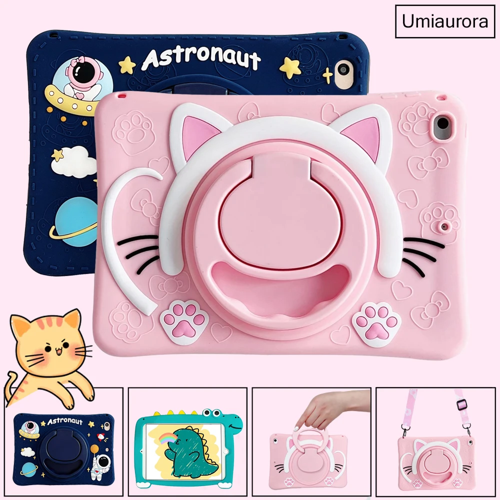 Etui na tablet Huawei Mediapad M5 Lite 8.0 T5 10 10.1 Cartoon Kids Silicon Cover For Matepad 10.4 T10 9.7 T10S Shockproof Cases