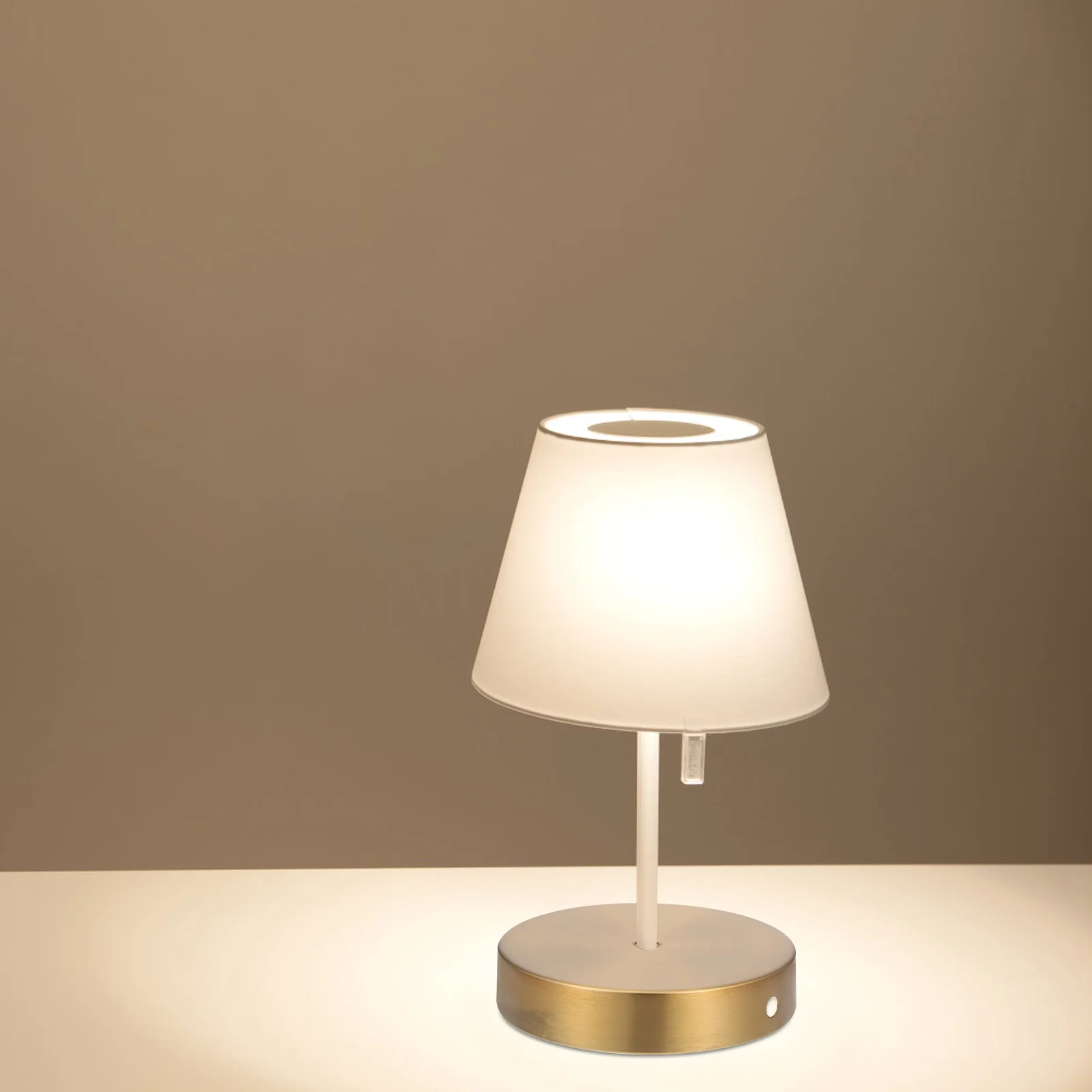 

Round Iron Table Lamp Base For Diy Night Light Display Stand Rustic Metal Desk Lamp Base With Wire Pass-Through