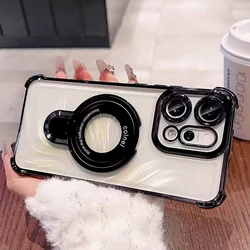 Shockproof Magnetic Bracket Holder Case For Xiaomi Poco F8 Pro M8 F7 X7 M7 X6 M6 F6 Pro C85 C75 C71 Plating Stand Silicone Cover