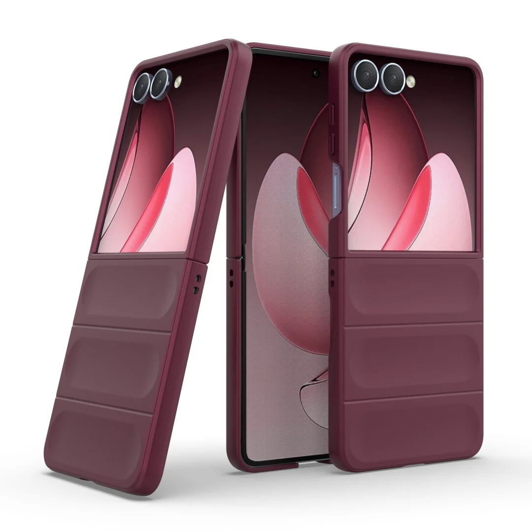 Stoßstange Anti-Rutsch-Silikon stoßfeste Schutzhülle für Samsung Galaxy Z Flip7 Z Flip6 Z Flip5 4 3 Z Flip 7 5G TPU Cover