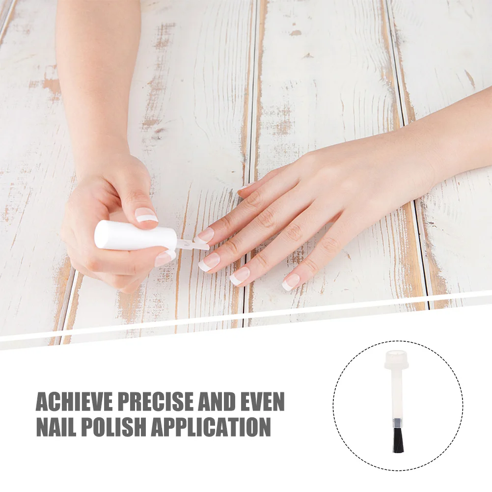 100pcs Nail Polish Brush Replacement Durable Liquid Applicator Small Gel Bottle Brush Tool For Manicure Diy Salon Use