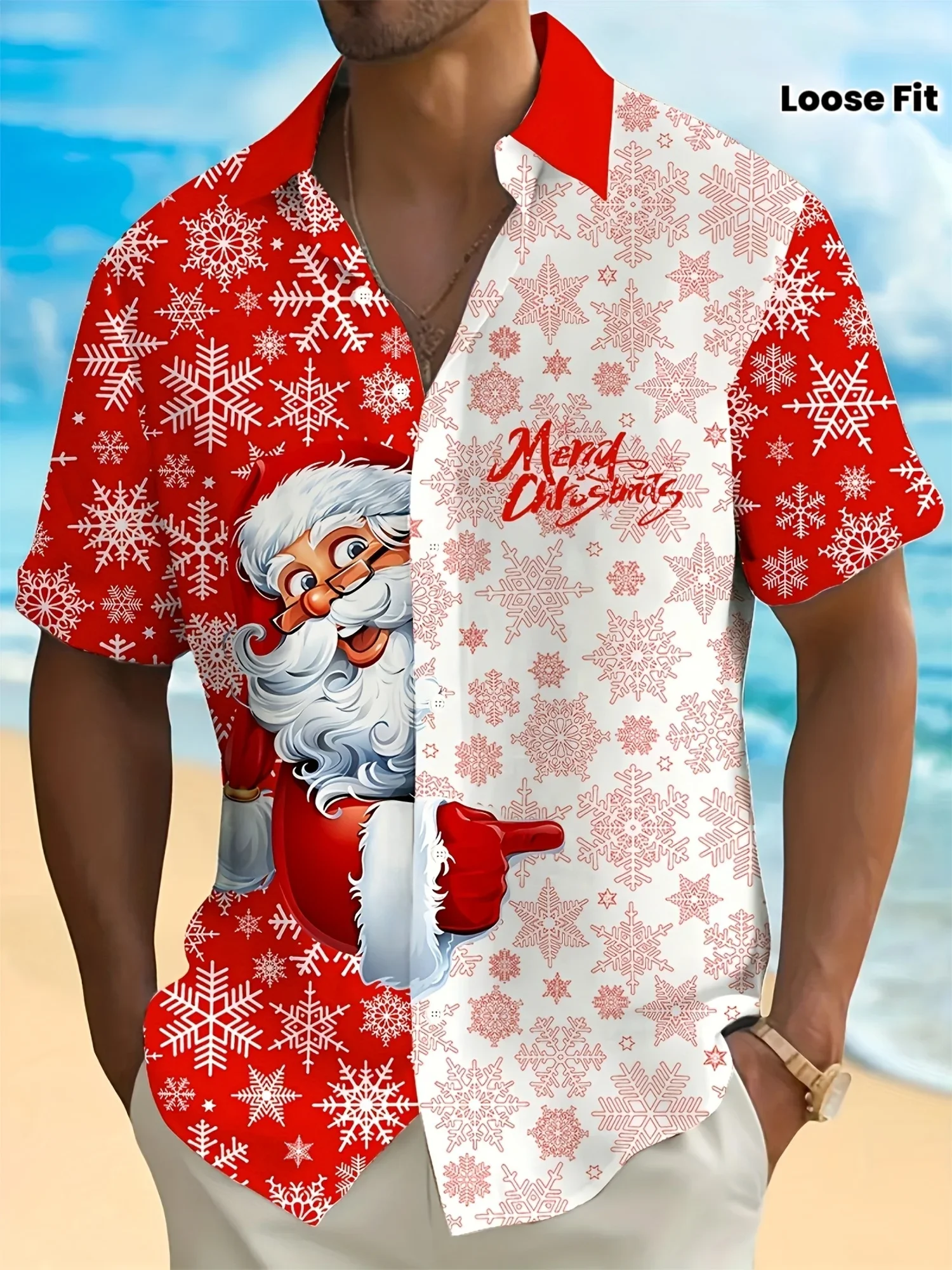 

Men's 2026 Fashion Man Women Short Sleeve Hawaiian Shirt Summer Casual Stylish Beach Party Print Vacation Tops