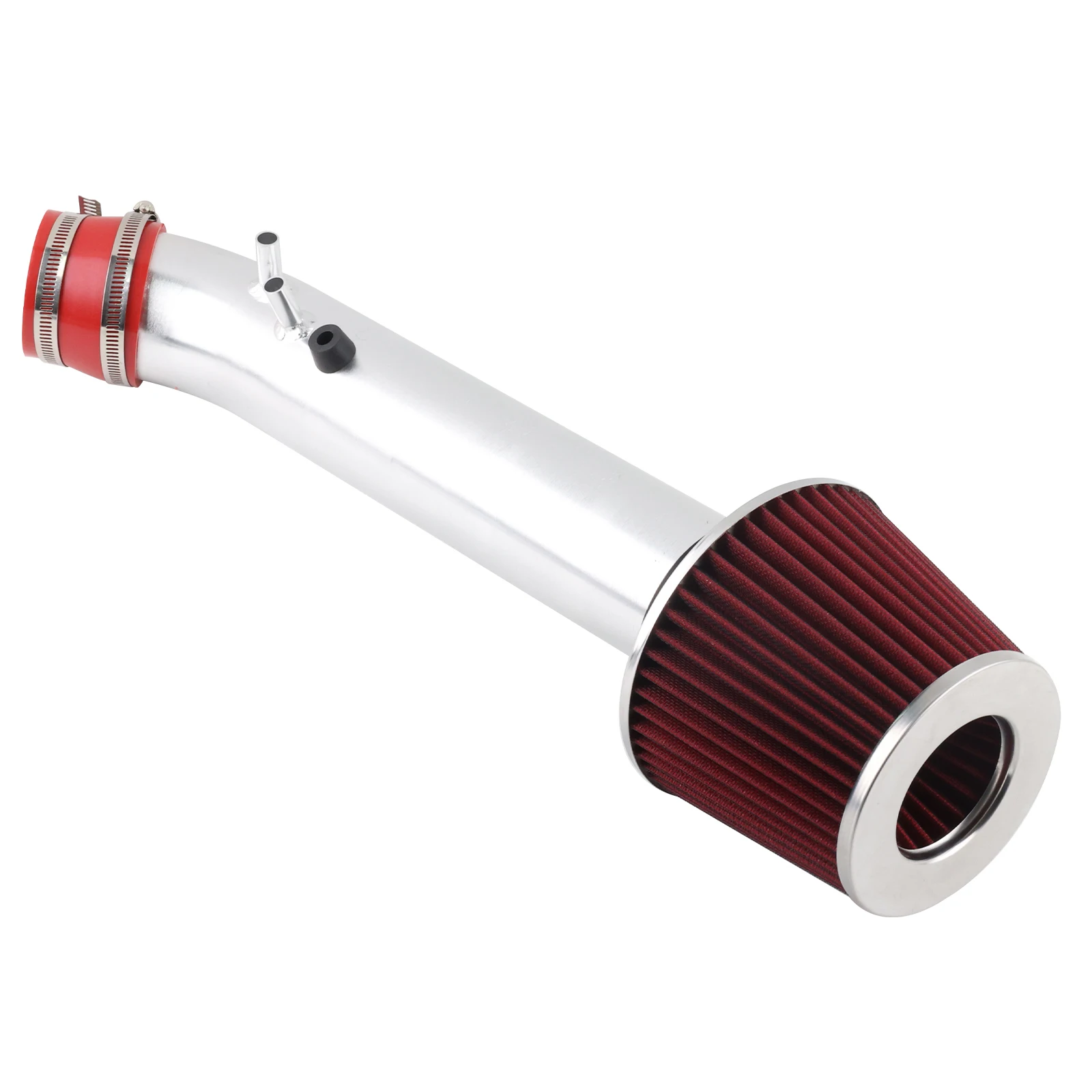 Short Ram Air Intake Kit & Red Filter Combo Compatible for 96 97 98 Honda Civic EK EJ HX EX 1.6L L4 Engine view 5