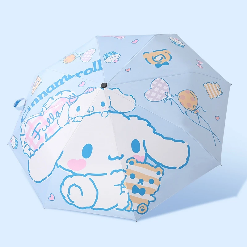 

Зонт Cinnamoroll с защитой от ультрафиолета, для солнечной и дождливой погоды, женский, полностью автоматический, складной, солнцезащитный, подарок