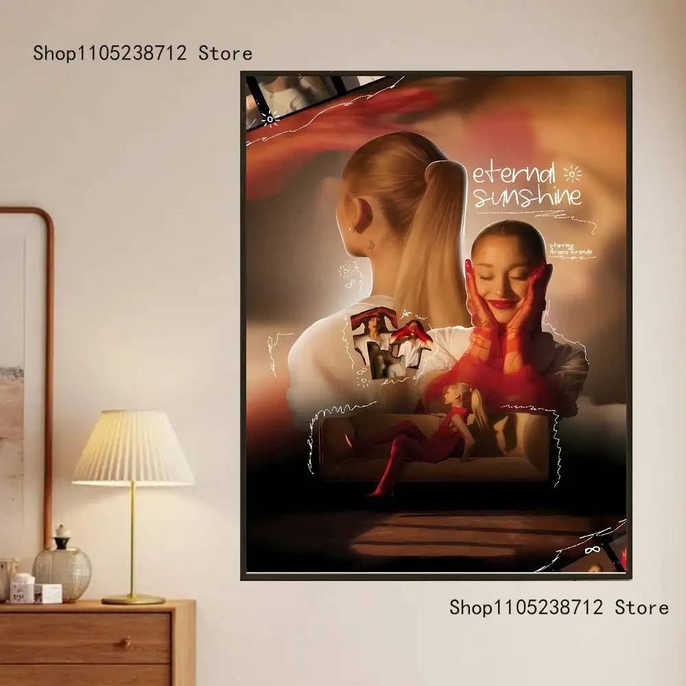 Singer A-Ariana G-GrandeS Poster Prints Wall Art Painting Picture Gift Living Room Bar Restaurant Dec Sticker Large
