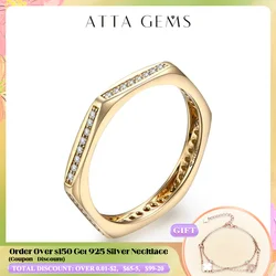 ATTAGEMS New D Color 1.0mm Nut Moissanite Ring for Women Men 925 Sterling Silver White Gold Engagement Wedding Band Fine Jewelry