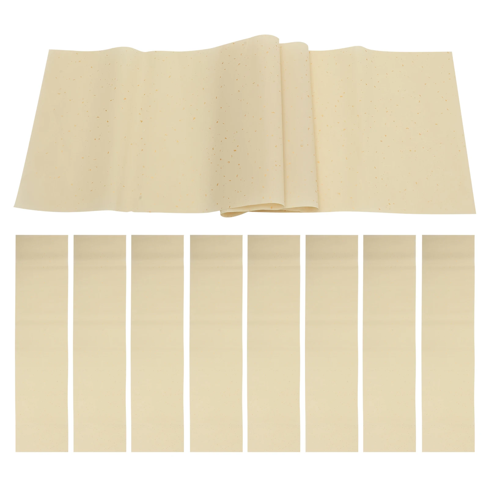 

50 Pcs Rice Paper Calligraphy Writing Drawing Chinese Paper Sheets 4ft 6ft Xuan Papers Gold Storage
