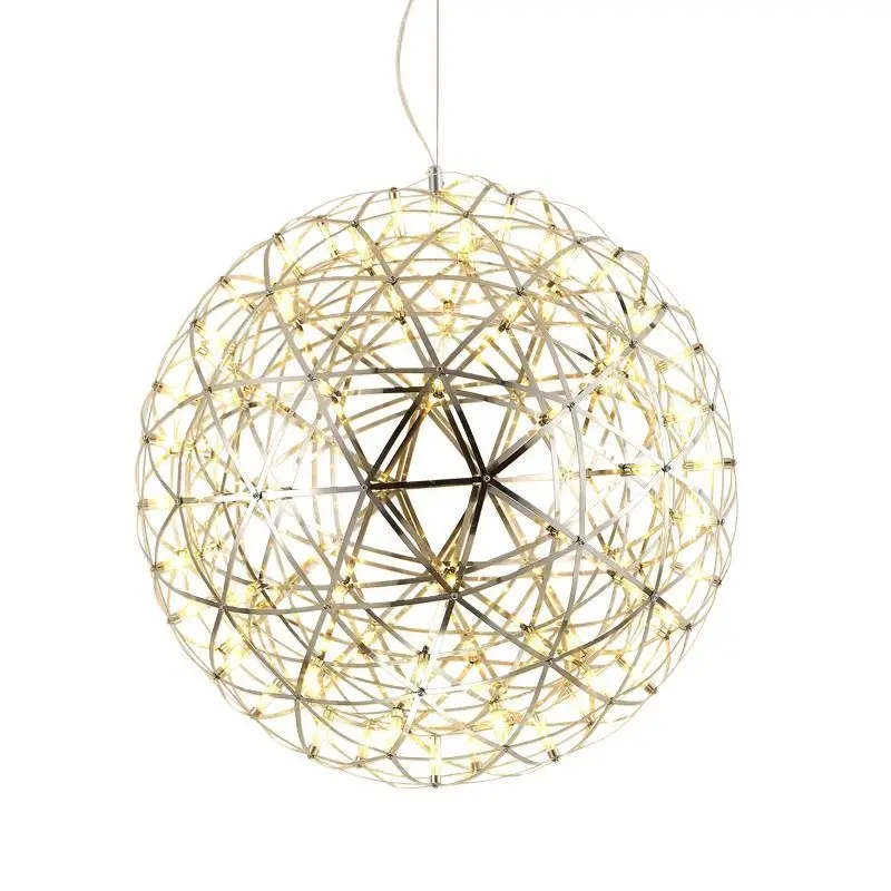 Modern LED Sky Star Spark Ball Ceiling Chandeliers Fireworks Ball Lighting Large Shopping Mall Aerial Art Luminaire Pendant Lamp