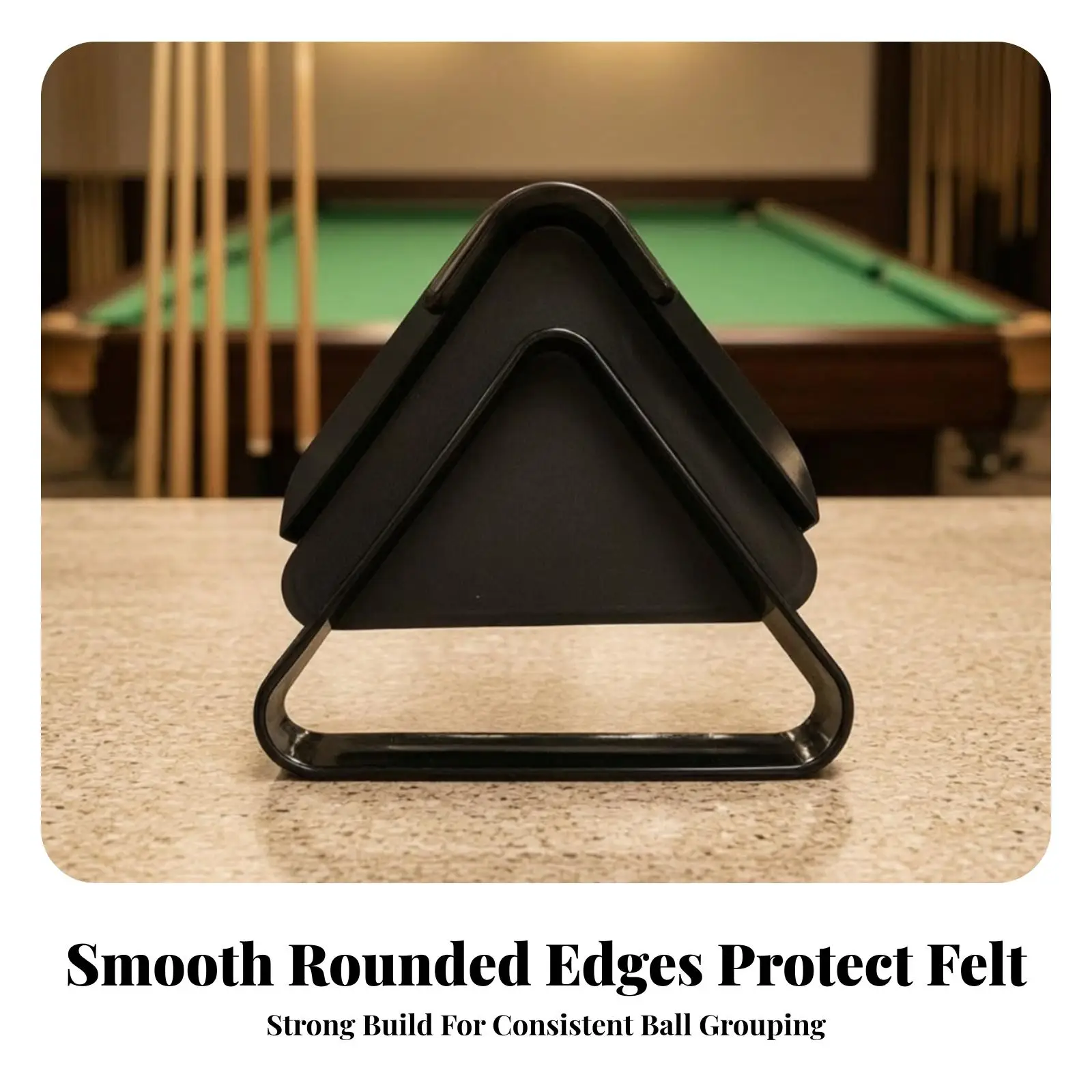 Plastic Pool Ball Rack Billiard Triangle Tray for Game Room Practice Table Setup Accessories Supplies Organizer