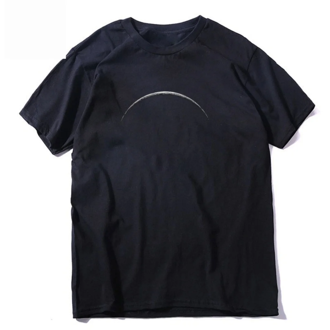 

New Summer Trends Moon Print Men t-shirt Casual Summer Short Sleeve Casual Men Women T-shirt Loose T-shirt Male T-shirt tee