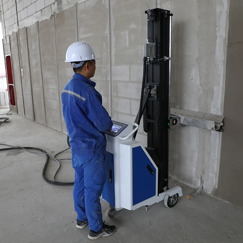 

Automatic plastering machine for building construction wall plastering and powdering machine 1 meter wide electric deposit