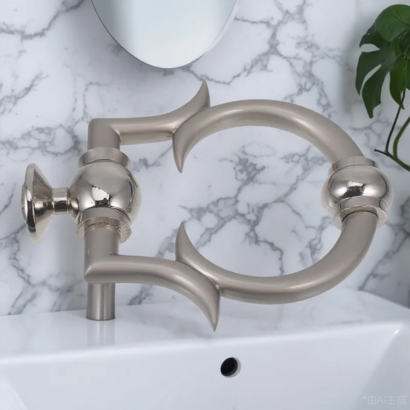 

European Style Zinc Alloy Door Knocker Single Front Door Security Home Decoration Chic Exterior Entrance Accessory