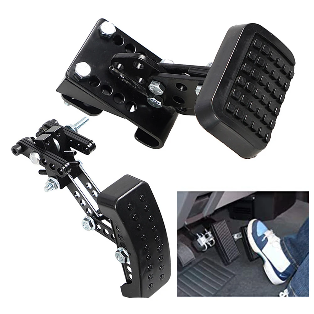 Steel Gas And Brake Pedal Extenders For Short Drivers People Non Slip For Car Kart 4'5 To 5'5 Interior Parts