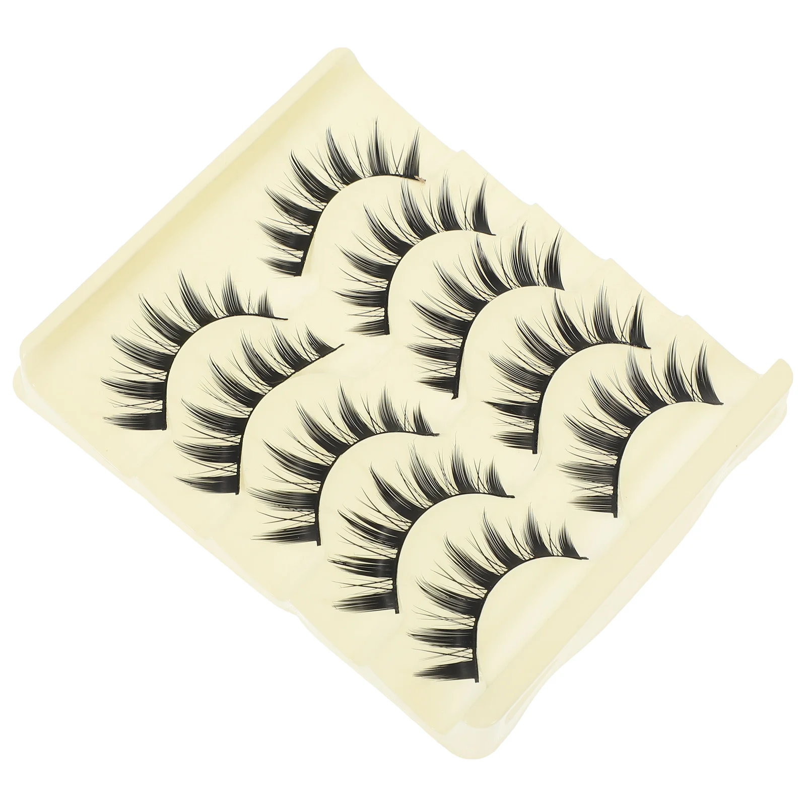 5 pares de pestañas postizas, efecto espesante de alargamiento Natural, mejora las párpados dobles, pestañas postizas de larga duración, accesorios de maquillaje