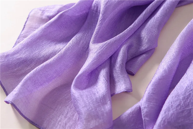 2023 luxus Marke Frauen Mode Schal Plain Solide Seide Leinen Schals Schals Sommer Dame Bandanas Pashmina Foulard Hijab 180*90 cm – Detail 10