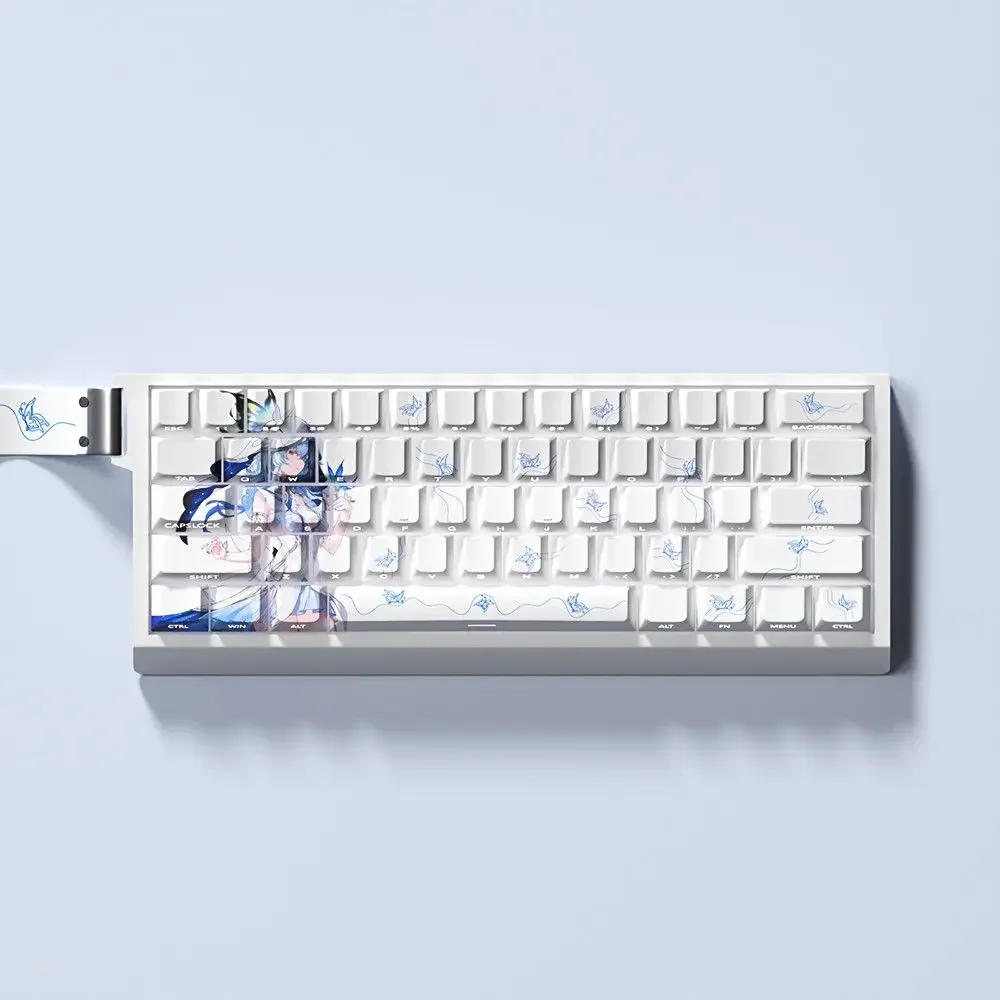 

Пользовательские колпачки для клавиш Wuthering Waves, милые аниме PBT Cherry, персонализированные колпачки для клавиш для Wooting 60 65, 68, механическая клавиатура с магнитной осью