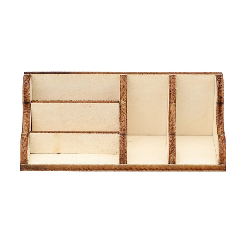 1:12 Dollhouse Miniature Desktop Storage Rack Bookshelf Organizer Box Model Home Decor Toy Doll House Accessories